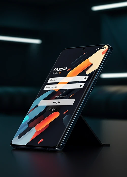 Interface de connexion Casinozer affichant les champs email et mot de passe avec des icônes de sécurité et un bouton d'accès rapide.